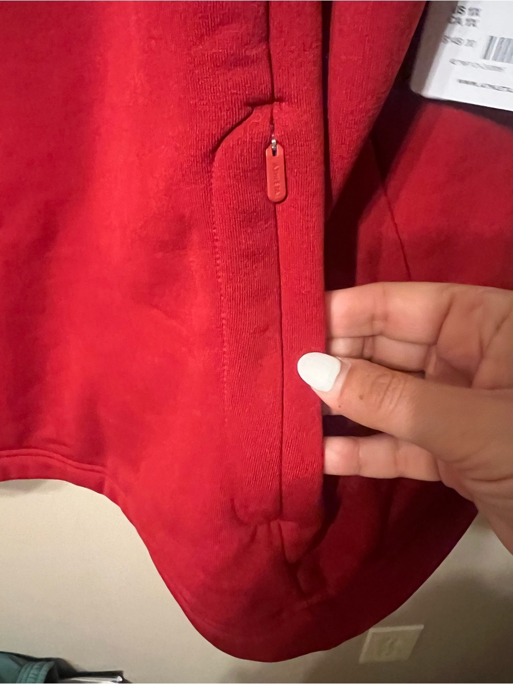 Athleta Red Cowl Neck Pullover Sweater - Picture 7 of 9